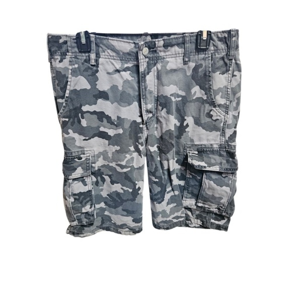 Levi's Men's Gray‎ Camo Print Cargo Shorts Casual Outdoors Versatile